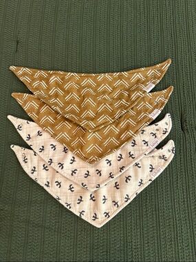 Lulujo Baby Bandana Bibs, 4-pack